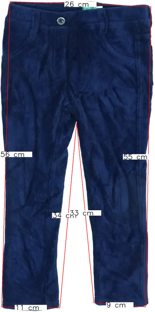 Kék Benetton Baby nadrág EU 98 / UK 3 év / US 3T