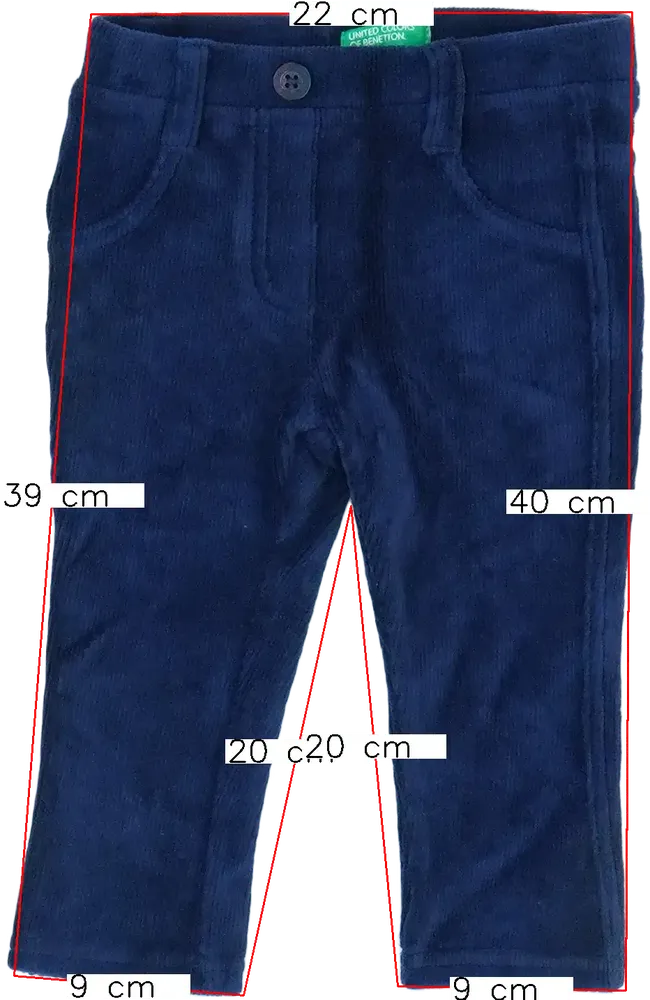 Kék Benetton Baby nadrág EU 80 / UK 9-12 hónap / US 12 hónap