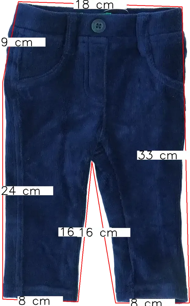 Kék Benetton Baby nadrág EU 68 / UK 3-6 hónap / US 3-6 hónap