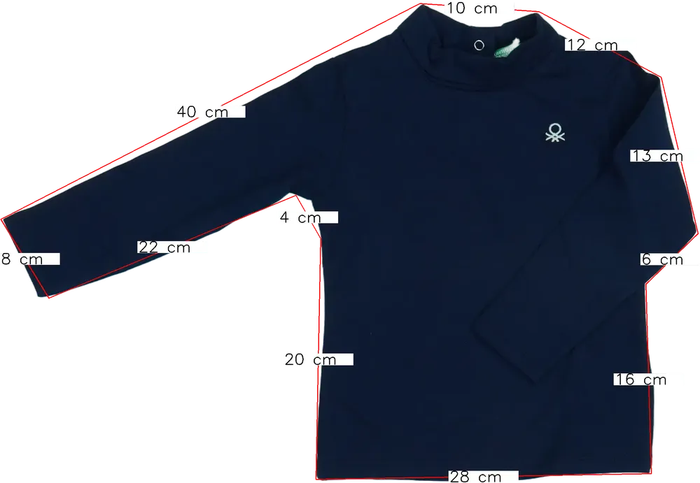 Kék Benetton Garbó EU 92 / UK 2 év / US 2T