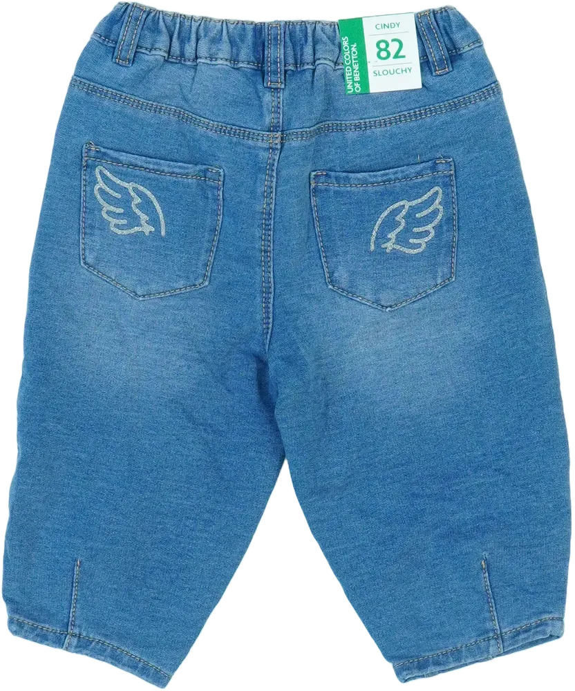 Kék Benetton Farmernadrág EU 86 / UK 12-18 hónap / US 18 hónap