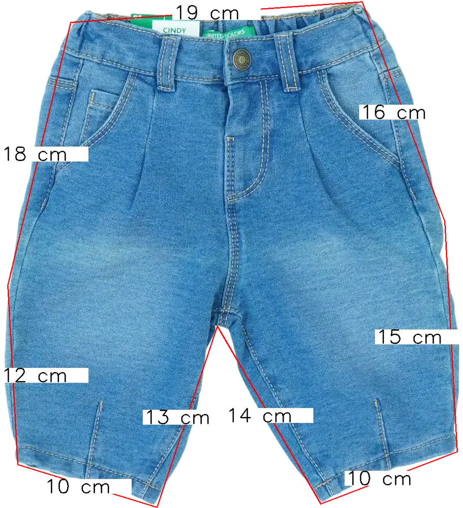 Kék Benetton Farmernadrág EU 74 / UK 6-9 hónap / US 6-9 hónap