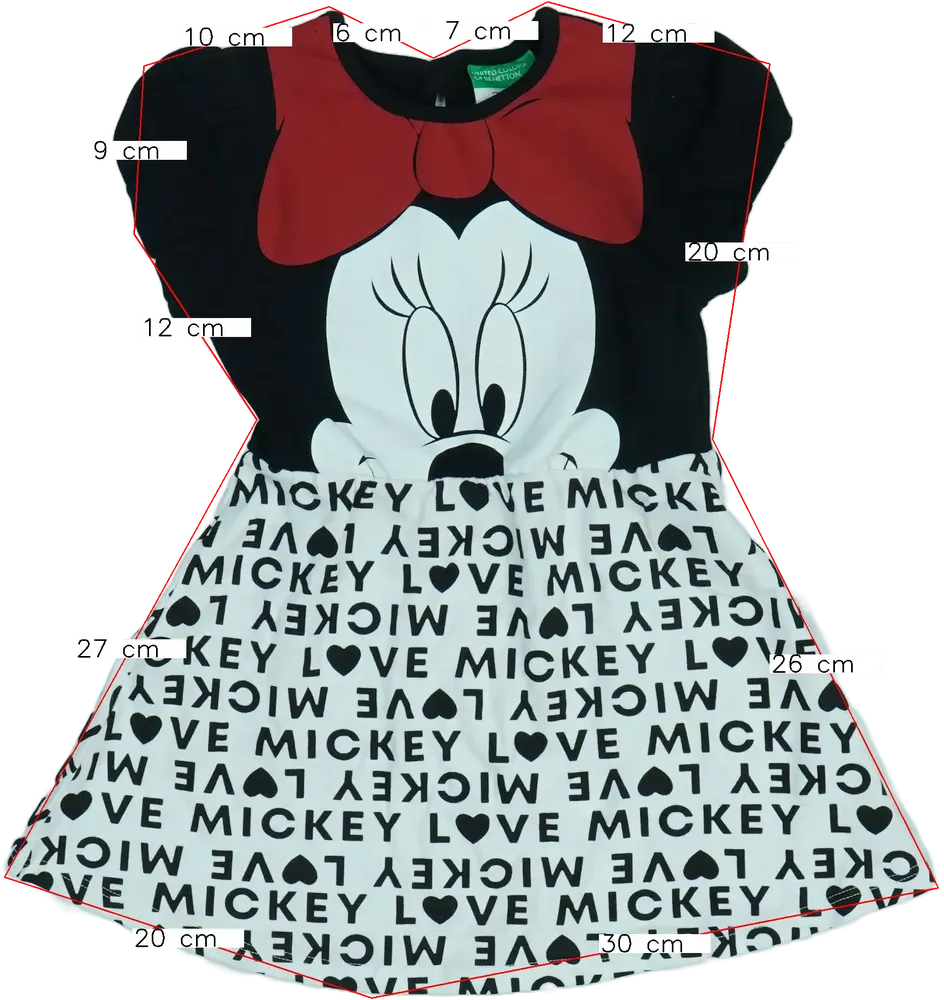 Többszínű Benetton Ruha EU 92 / UK 2 év / US 2T