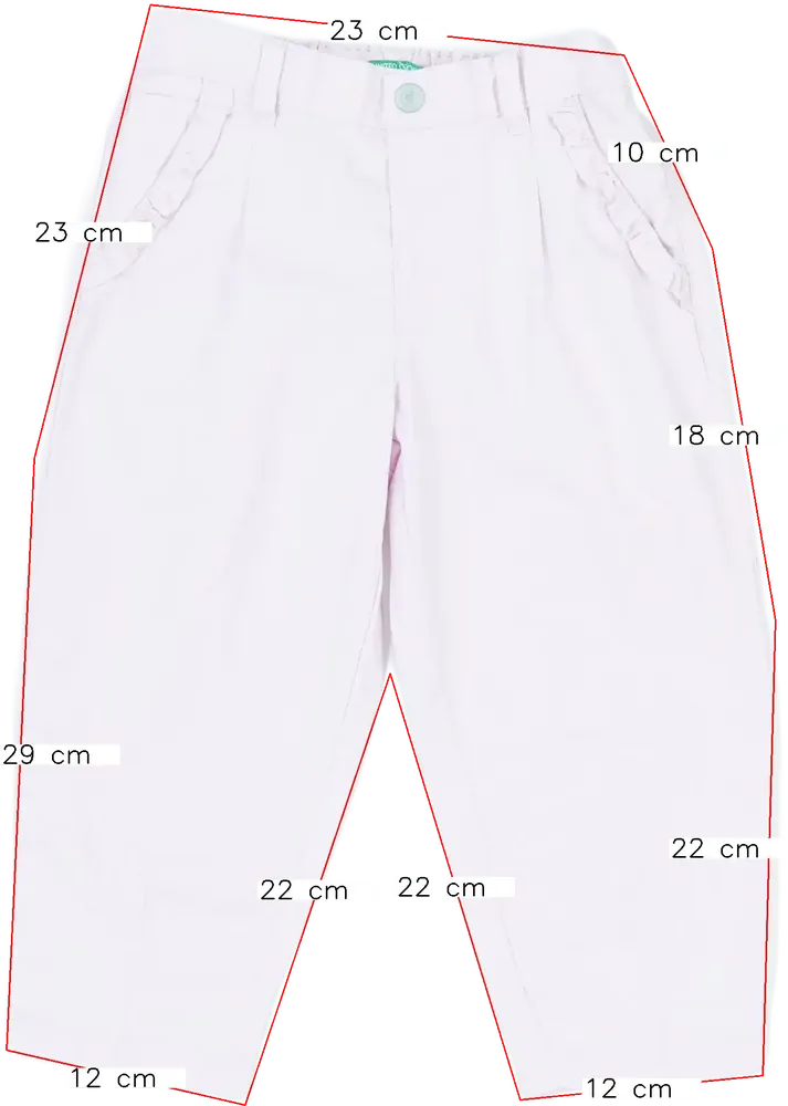 Rózsaszín Benetton Hosszúnadrág EU 98 / UK 3 év / US 3T