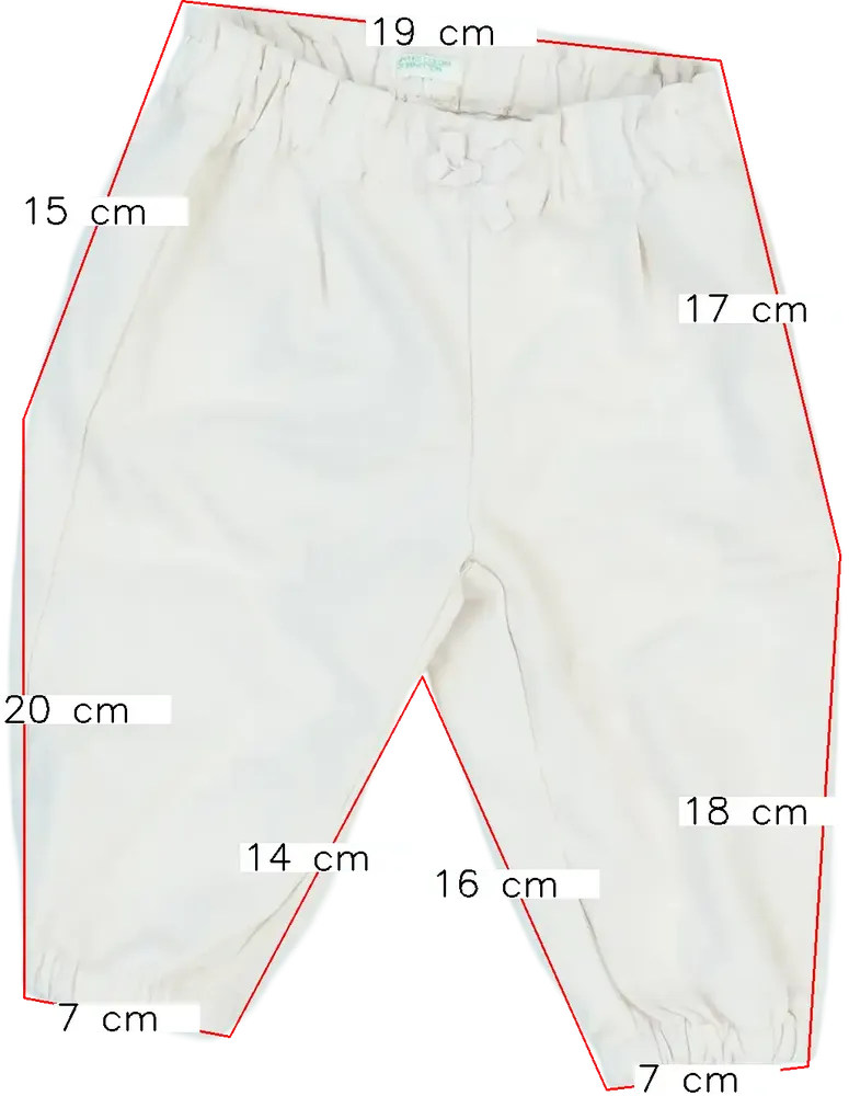 Rózsaszín Benetton Baby nadrág EU 74 / UK 6-9 hónap / US 6-9 hónap