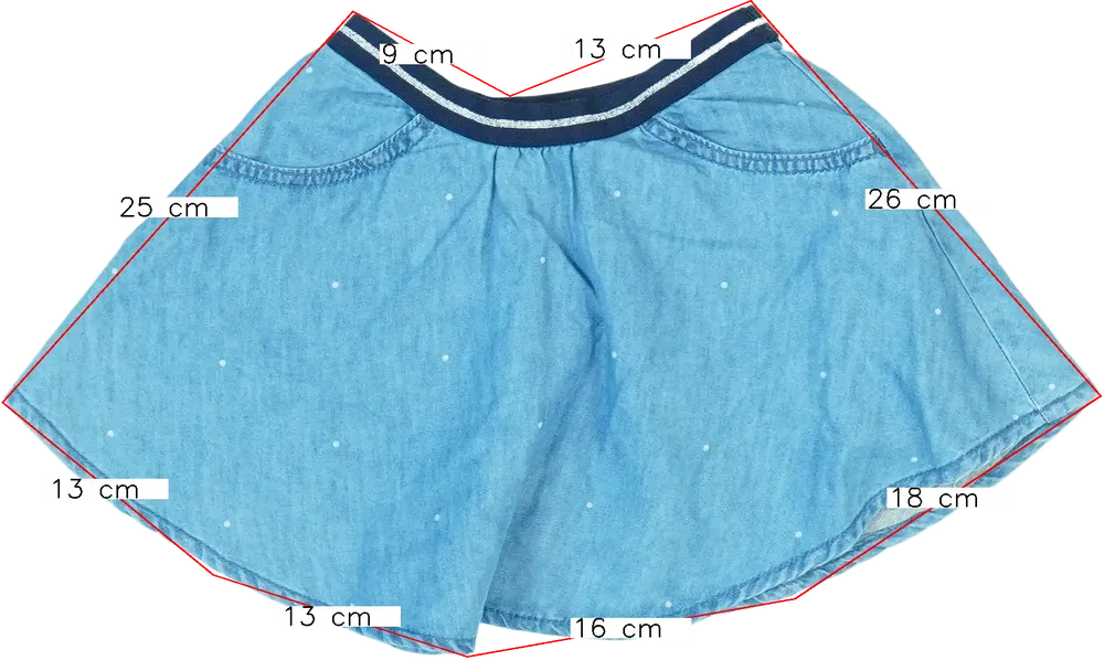 Kék Benetton Szoknya EU 92 / UK 2 év / US 2T