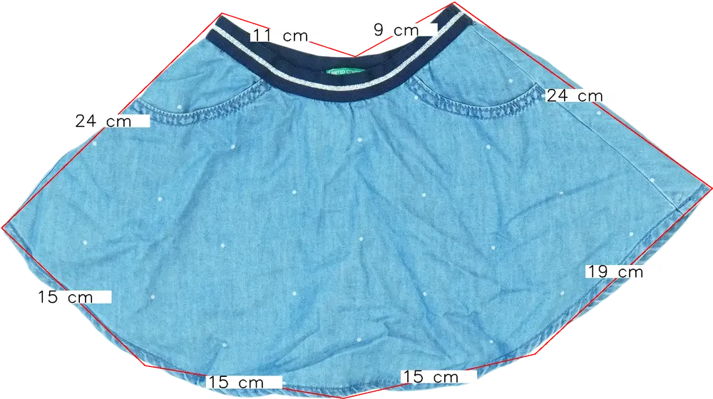 Kék Benetton Szoknya EU 86 / UK 12-18 hónap / US 18 hónap