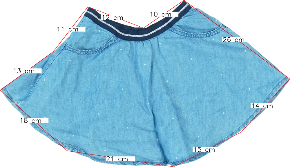 Kék Benetton Szoknya EU 98 / UK 3 év / US 3T