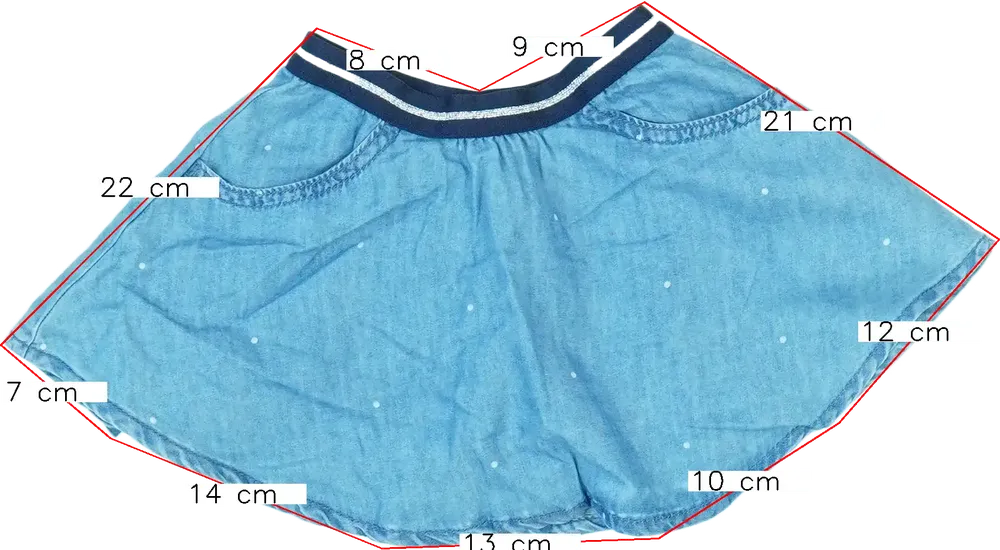 Kék Benetton Szoknya EU 74 / UK 6-9 hónap / US 6-9 hónap