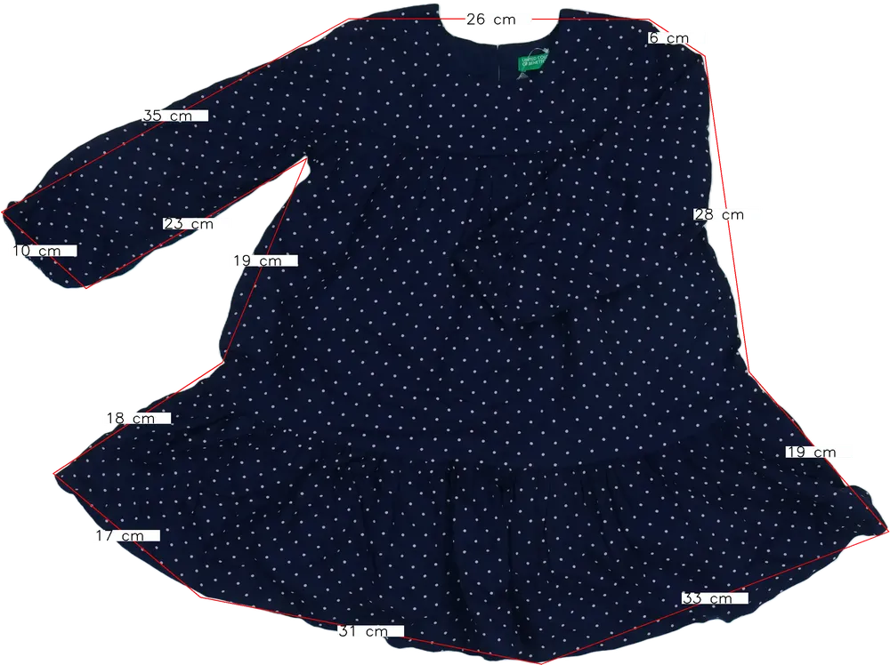 Kék Benetton Ruha EU 98 / UK 3 év / US 3T