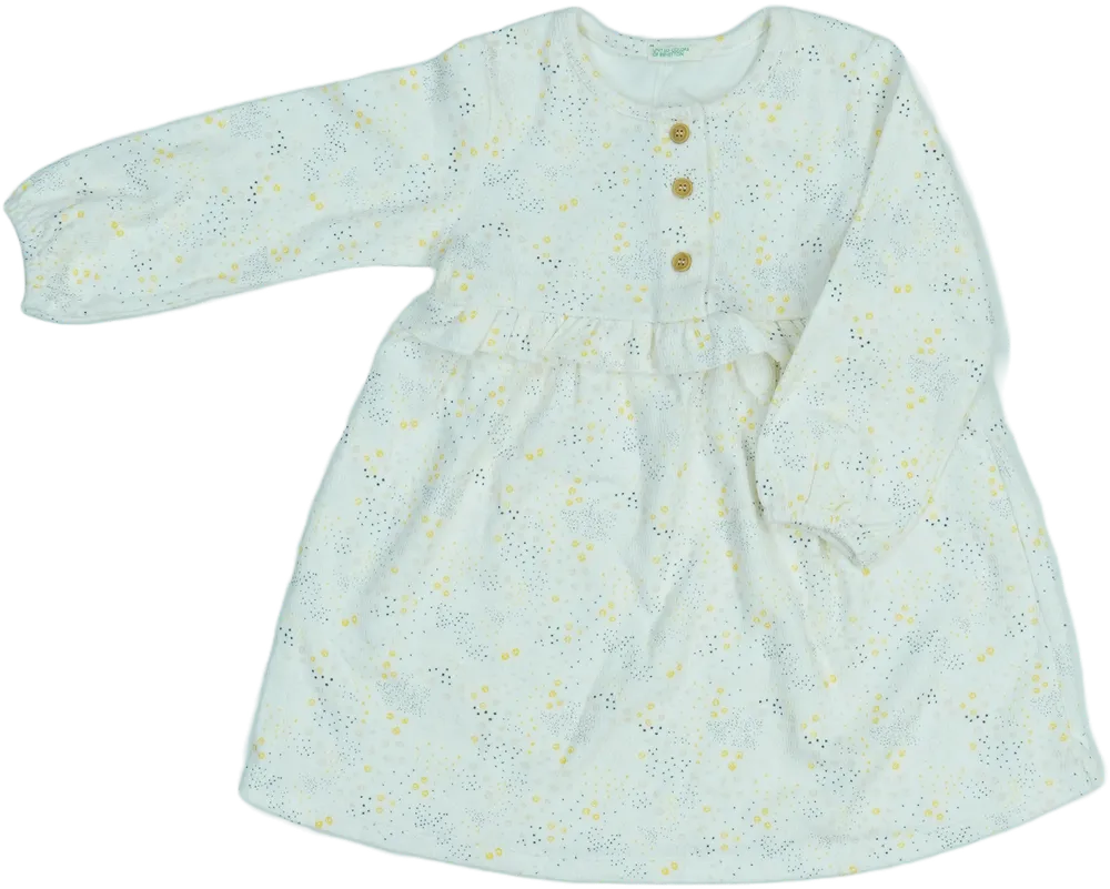 Fehér Benetton Ruha EU 80 / UK 9-12 hónap / US 12 hónap