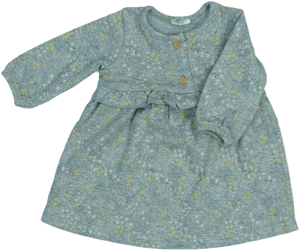 Szürke Benetton Ruha EU 62 / UK 0-3 hónap / US 0-3 hónap