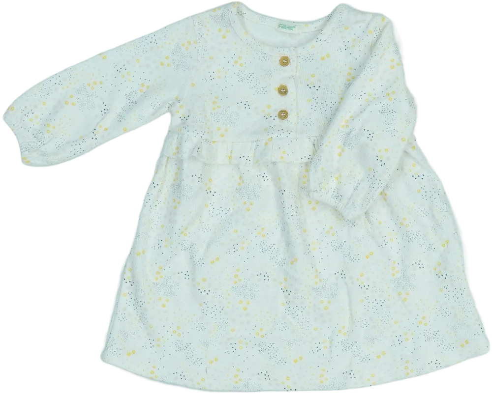 Fehér Benetton Ruha EU 68 / UK 3-6 hónap / US 3-6 hónap