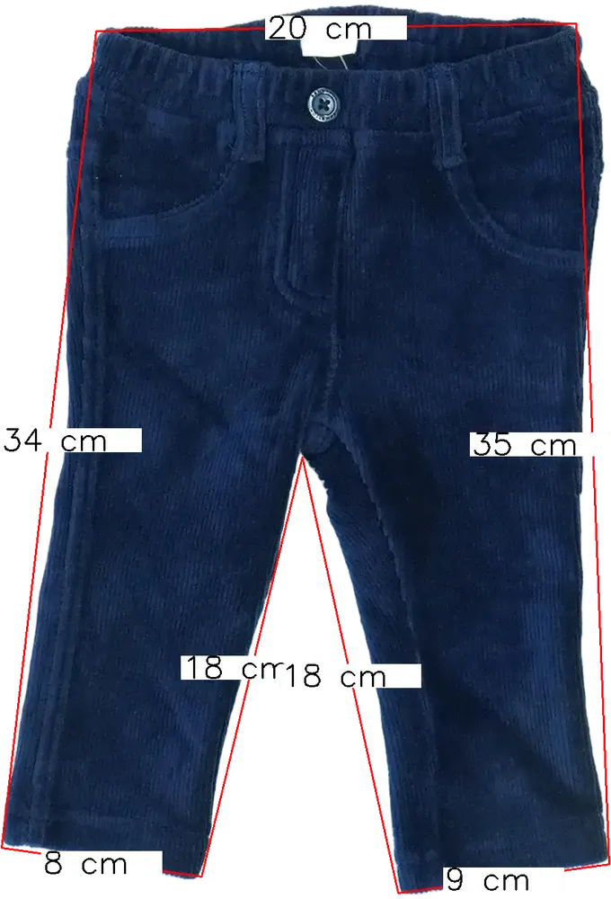 Kék Benetton Baby nadrág EU 74 / UK 6-9 hónap / US 6-9 hónap