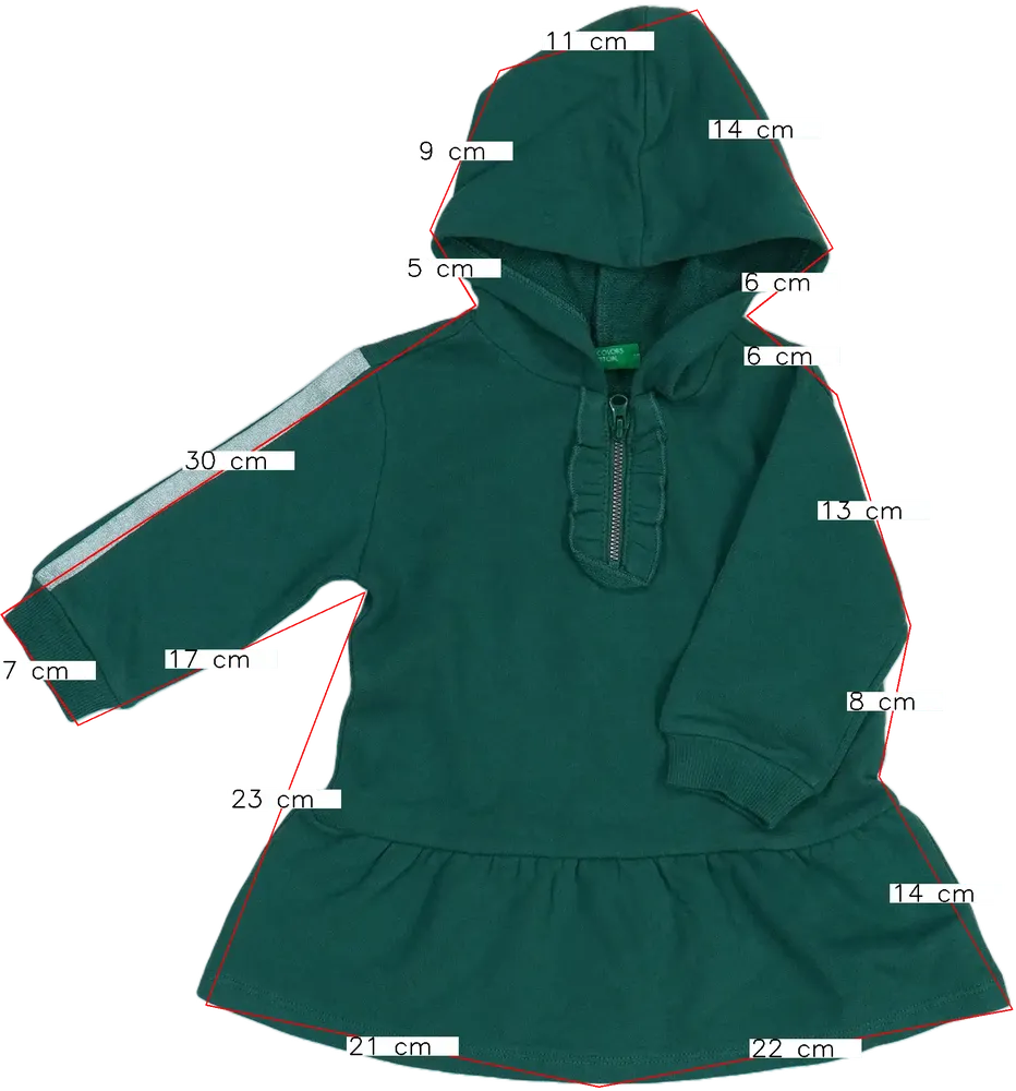 Rózsaszín Benetton Ruha EU 74 / UK 6-9 hónap / US 6-9 hónap