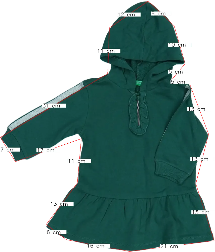 Rózsaszín Benetton Ruha EU 80 / UK 9-12 hónap / US 12 hónap