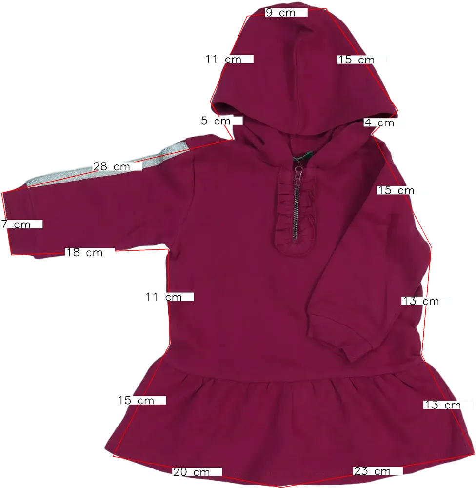 Rózsaszín Benetton Ruha EU 80 / UK 9-12 hónap / US 12 hónap