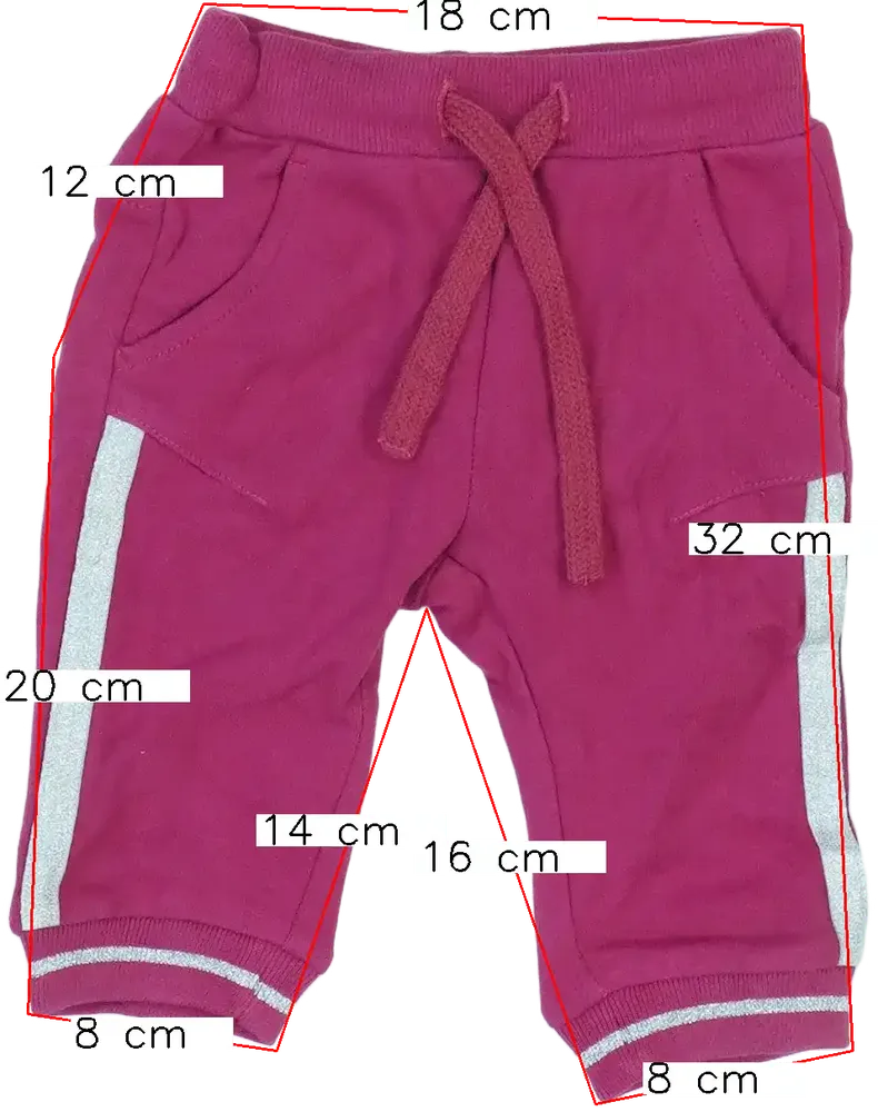 Rózsaszín Benetton Melegítőnadrág EU 68 / UK 3-6 hónap / US 3-6 hónap