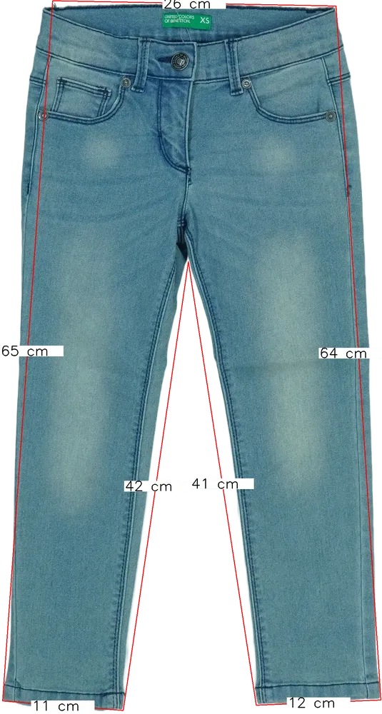 Kék Benetton Farmernadrág EU 110 / UK 5 év / US 5 év/XS