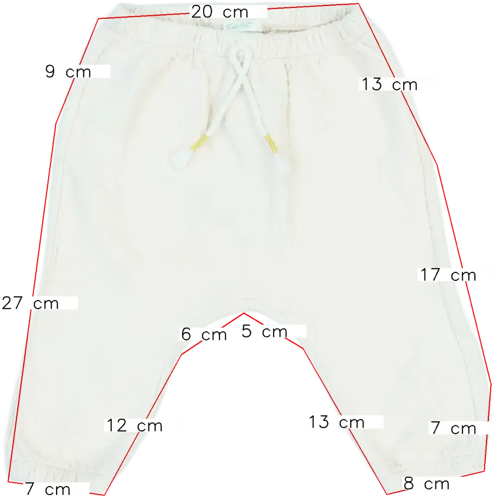 Rózsaszín Benetton Baby nadrág EU 68 / UK 3-6 hónap / US 3-6 hónap