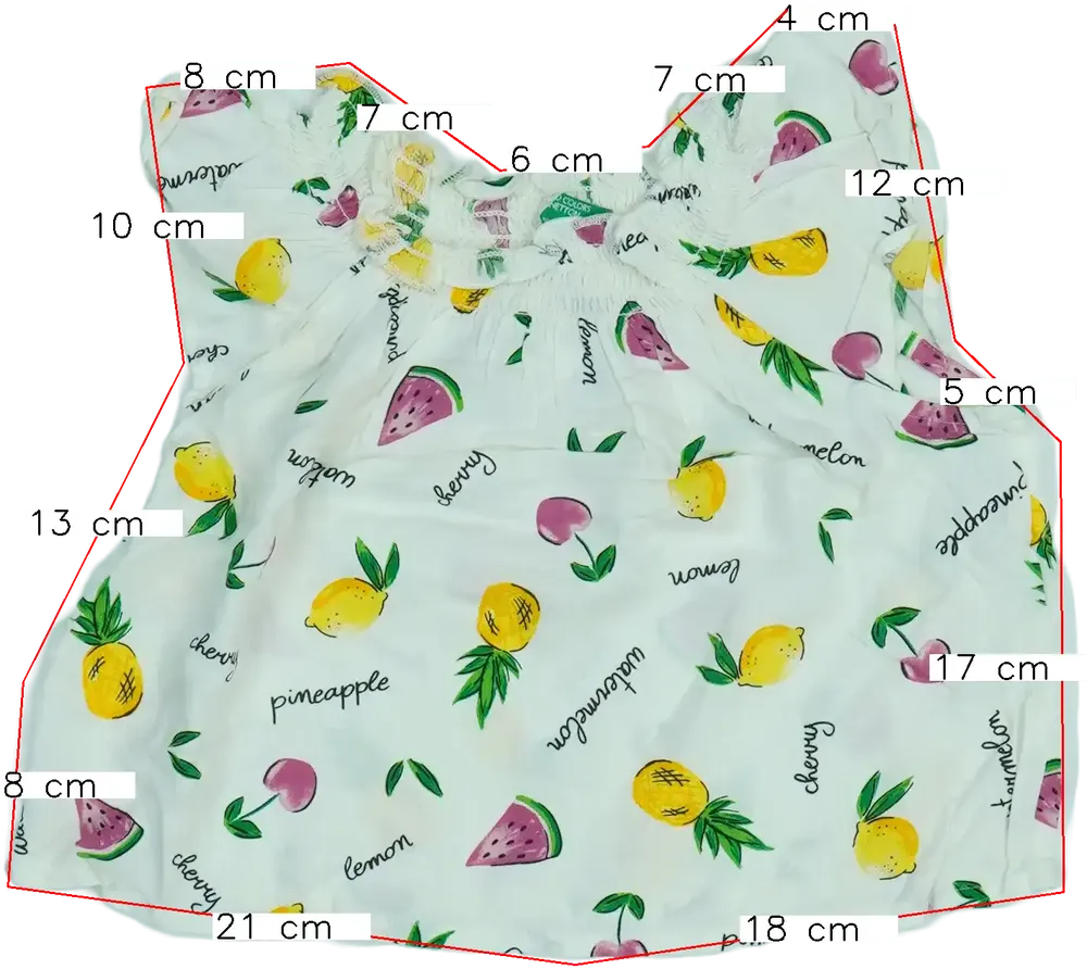 Fehér Benetton Blúz EU 92 / UK 2 év / US 2T