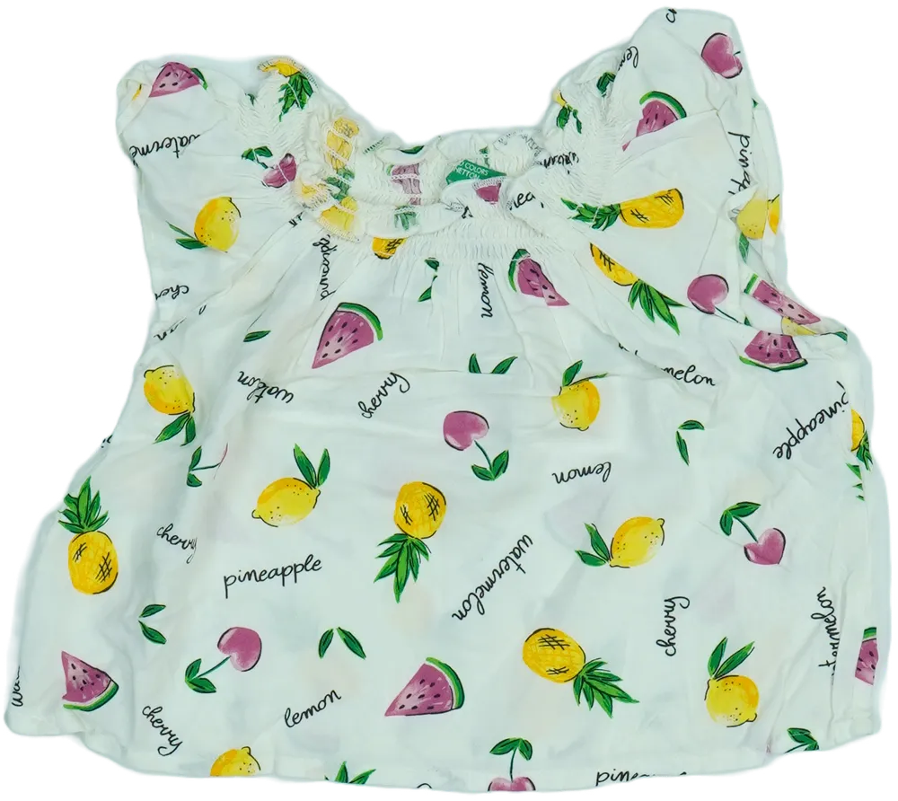 Fehér Benetton Blúz EU 92 / UK 2 év / US 2T