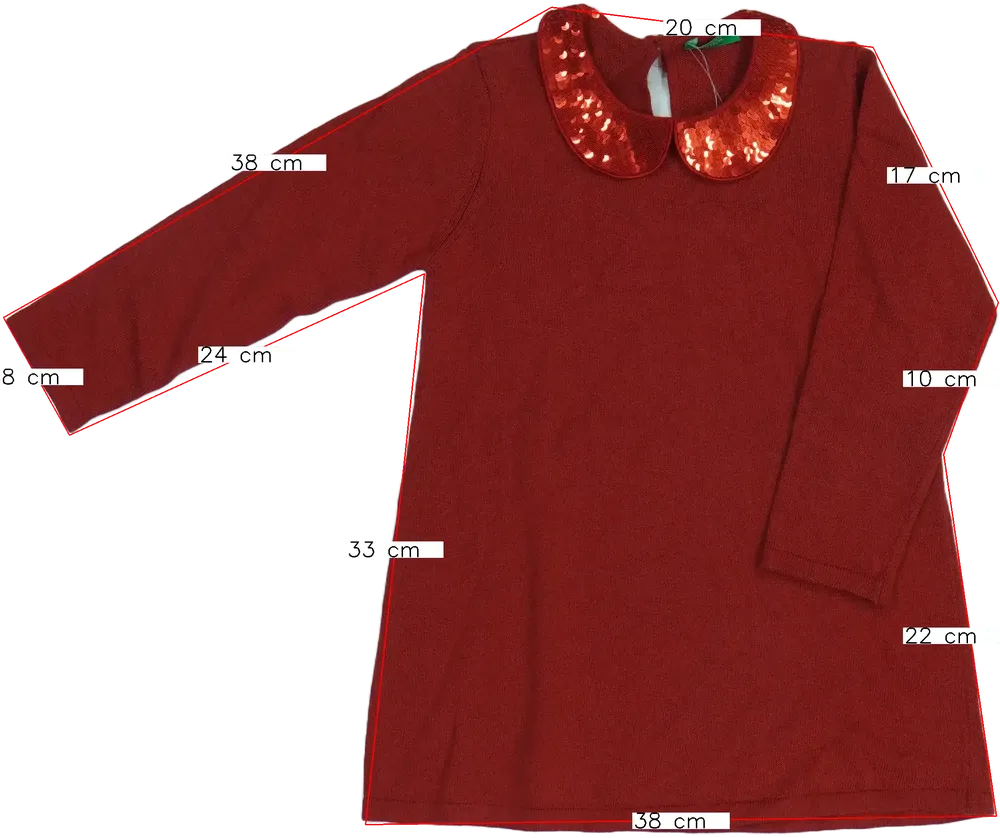 Piros Benetton Ruha EU 92 / UK 2 év / US 2T