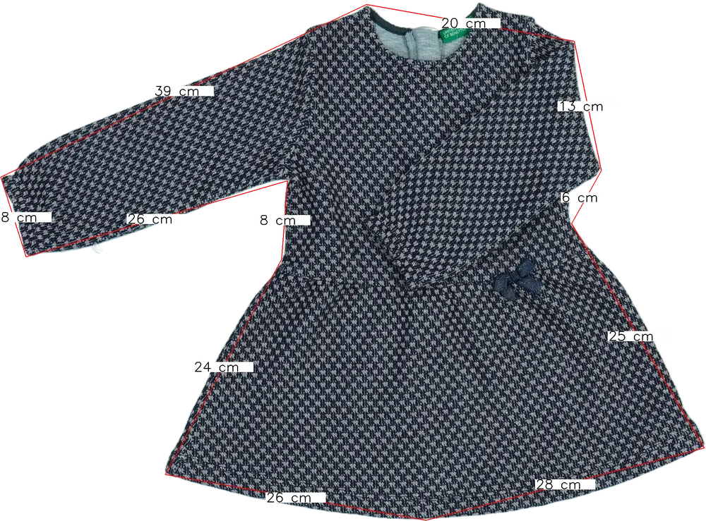 Kék Benetton Ruha EU 92 / UK 2 év / US 2T