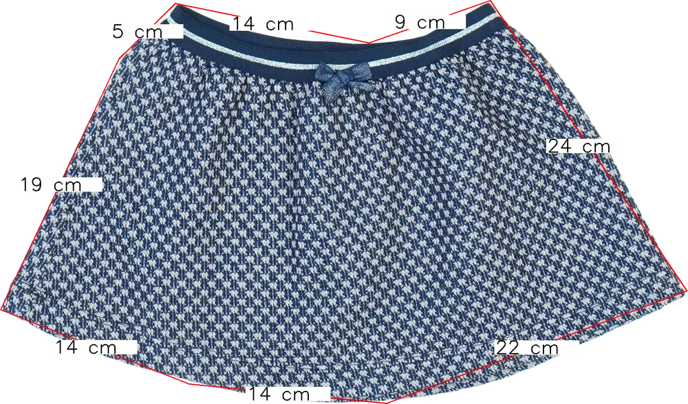 Kék Benetton Szoknya EU 92 / UK 2 év / US 2T