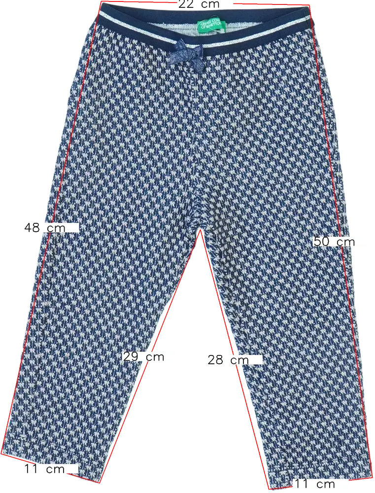 Lila Benetton Hosszúnadrág EU 92 / UK 2 év / US 2T