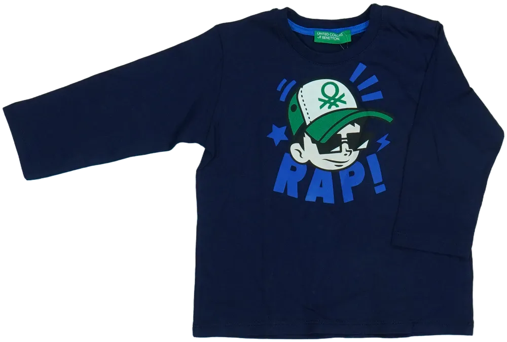 Kék Benetton Hosszú ujjú felső EU 80 / UK 9-12 hónap / US 12 hónap