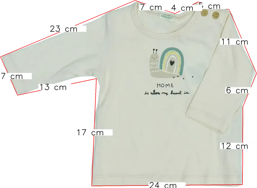 Barna Benetton Hosszú ujjú felső EU 62 / UK 0-3 hónap / US 0-3 hónap