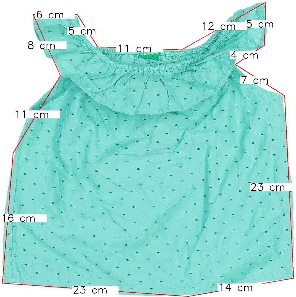 Zöld Benetton Póló EU 92 / UK 2 év / US 2T