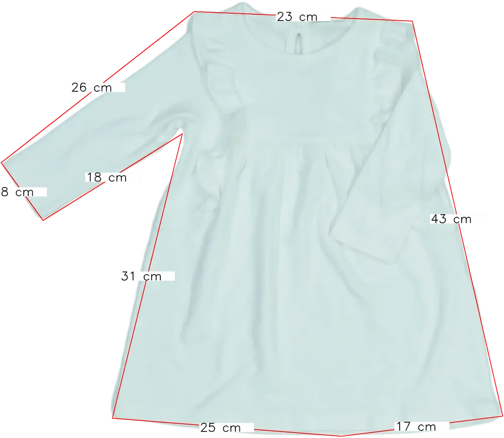 Fehér Benetton Ruha EU 80 / UK 9-12 hónap / US 12 hónap