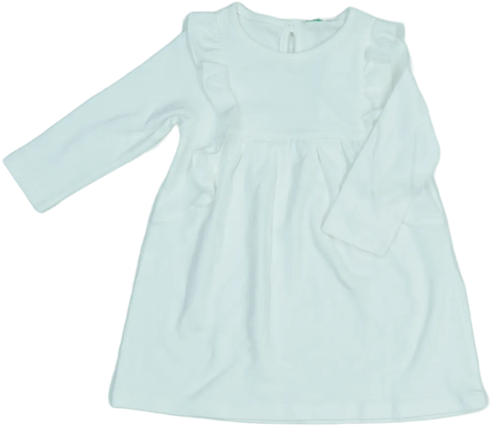 Fehér Benetton Ruha EU 80 / UK 9-12 hónap / US 12 hónap