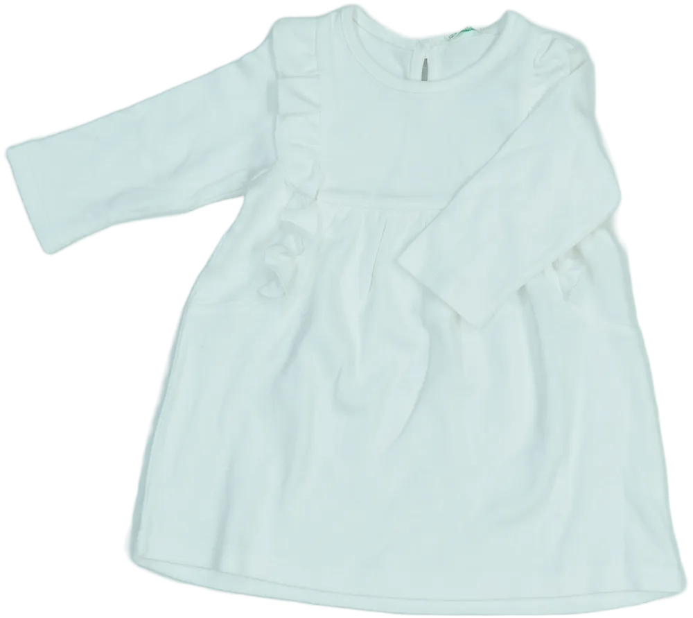 Fehér Benetton Ruha EU 68 / UK 3-6 hónap / US 3-6 hónap
