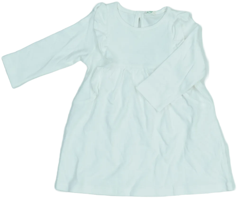 Fehér Benetton Ruha EU 74 / UK 6-9 hónap / US 6-9 hónap