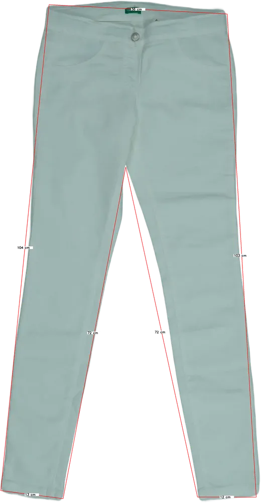 Kék Benetton Farmernadrág EU 170 / UK 15 év / US XL