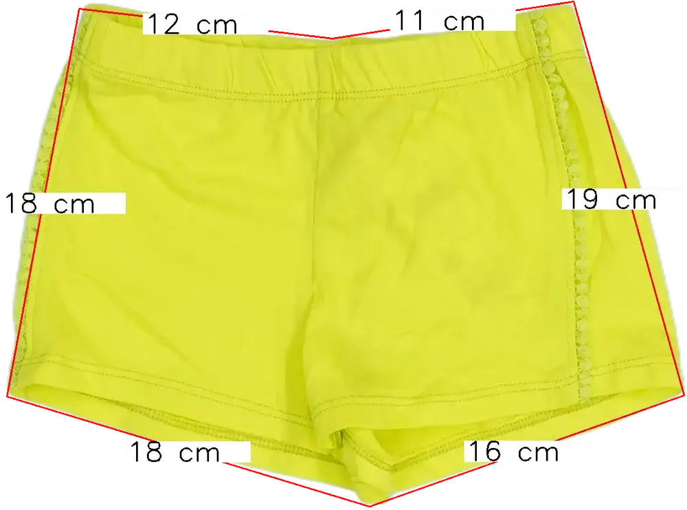 Sárga Benetton Rövidnadrág EU 92 / UK 2 év / US 2T