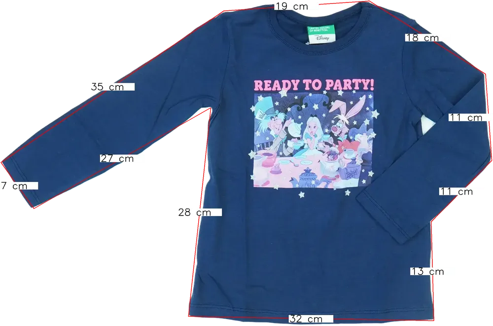 Kék Disney Hosszú ujjú felső EU 104 / UK 4 év / US 4T/XS