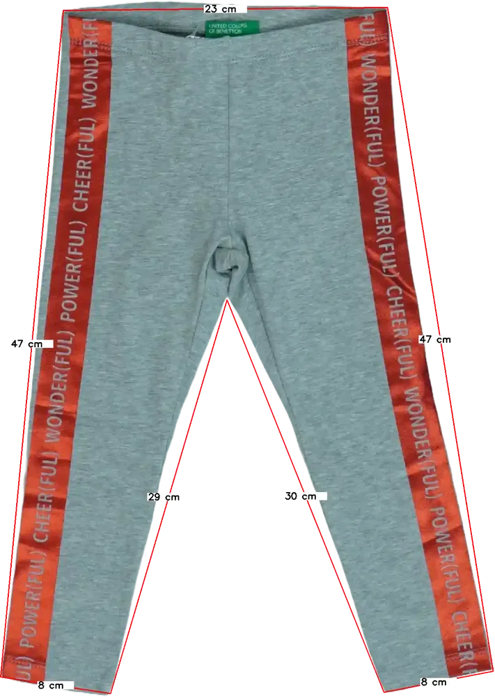 Szürke Benetton Leggings EU 86 / UK 12-18 hónap / US 18 hónap