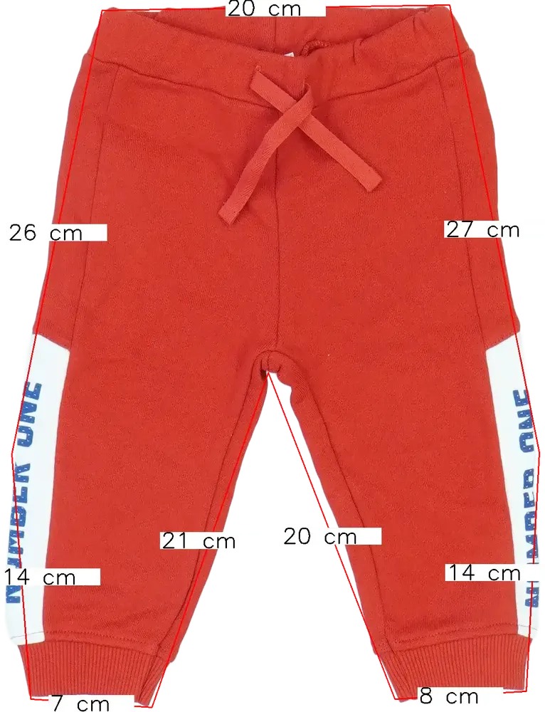 Piros Benetton Melegítőnadrág EU 80 / UK 9-12 hónap / US 12 hónap