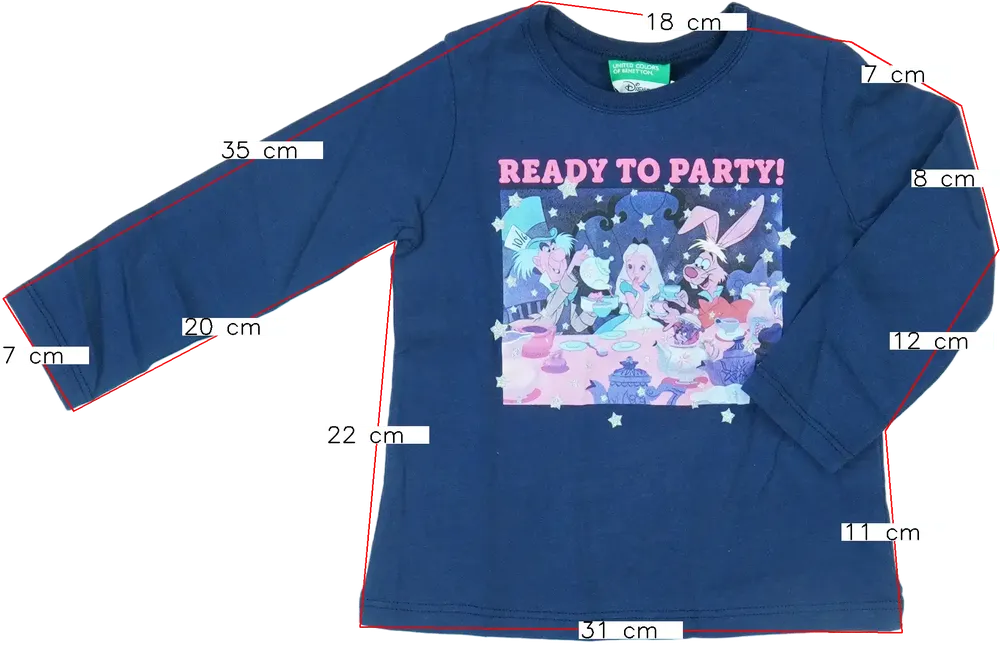 Kék Disney Hosszú ujjú felső EU 92 / UK 2 év / US 2T