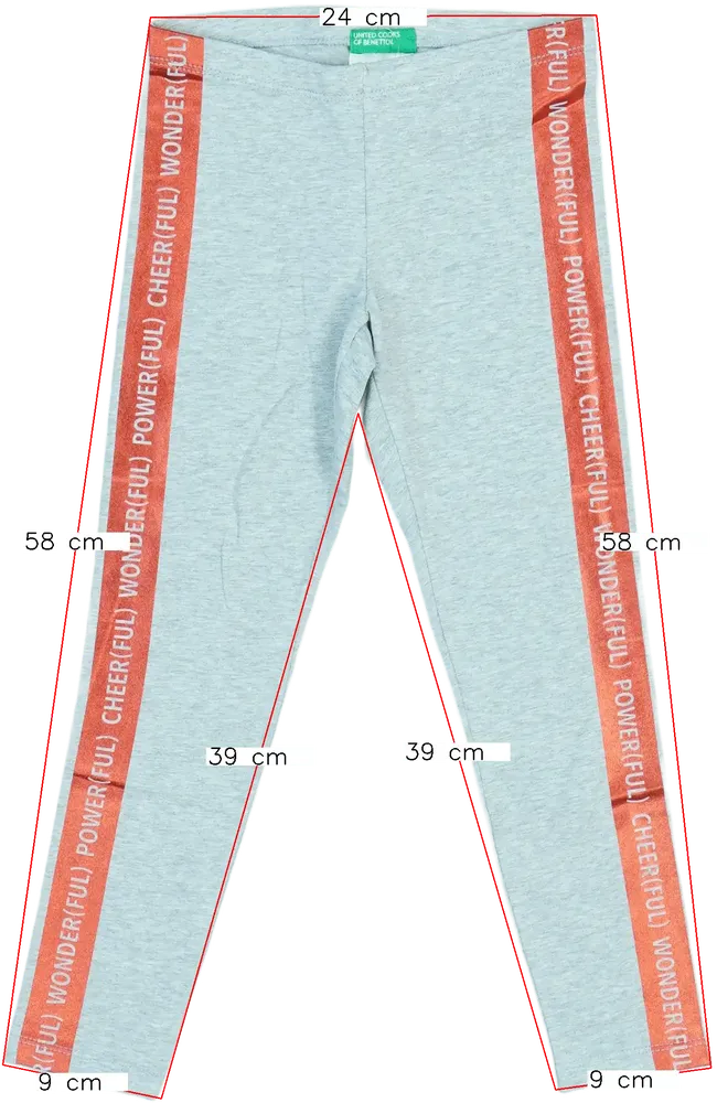 Szürke Benetton Leggings EU 110 / UK 5 év / US 5 év/XS