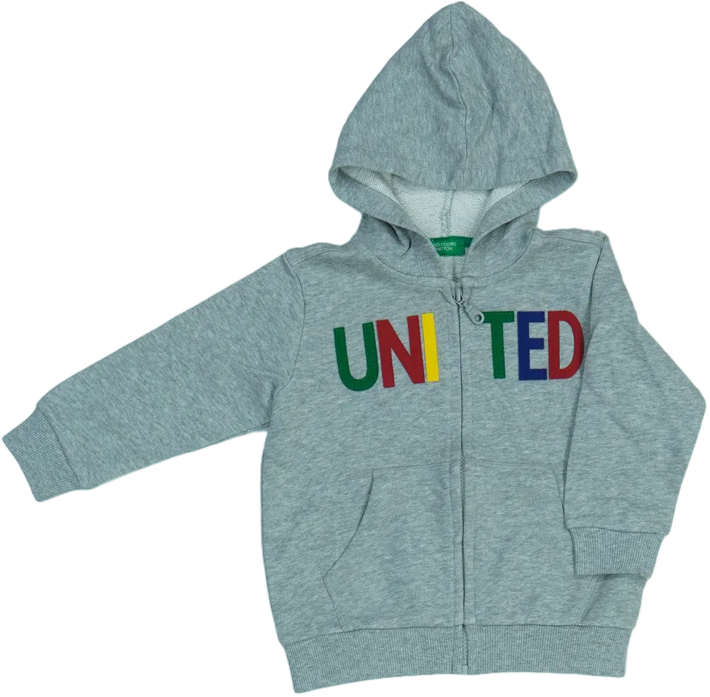 Szürke Benetton Kapucnis pulóver EU 92 / UK 2 év / US 2T