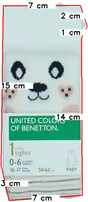 Fehér Benetton Harisnya EU 62 / UK 0-3 hónap / US 0-3 hónap