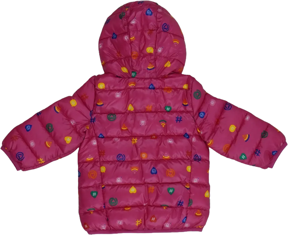Rózsaszín Benetton Télikabát EU 74 / UK 6-9 hónap / US 6-9 hónap