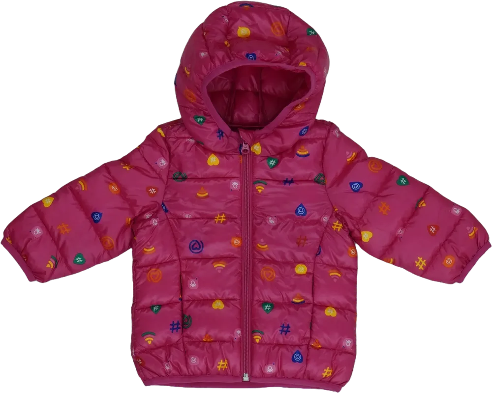 Rózsaszín Benetton Télikabát EU 74 / UK 6-9 hónap / US 6-9 hónap