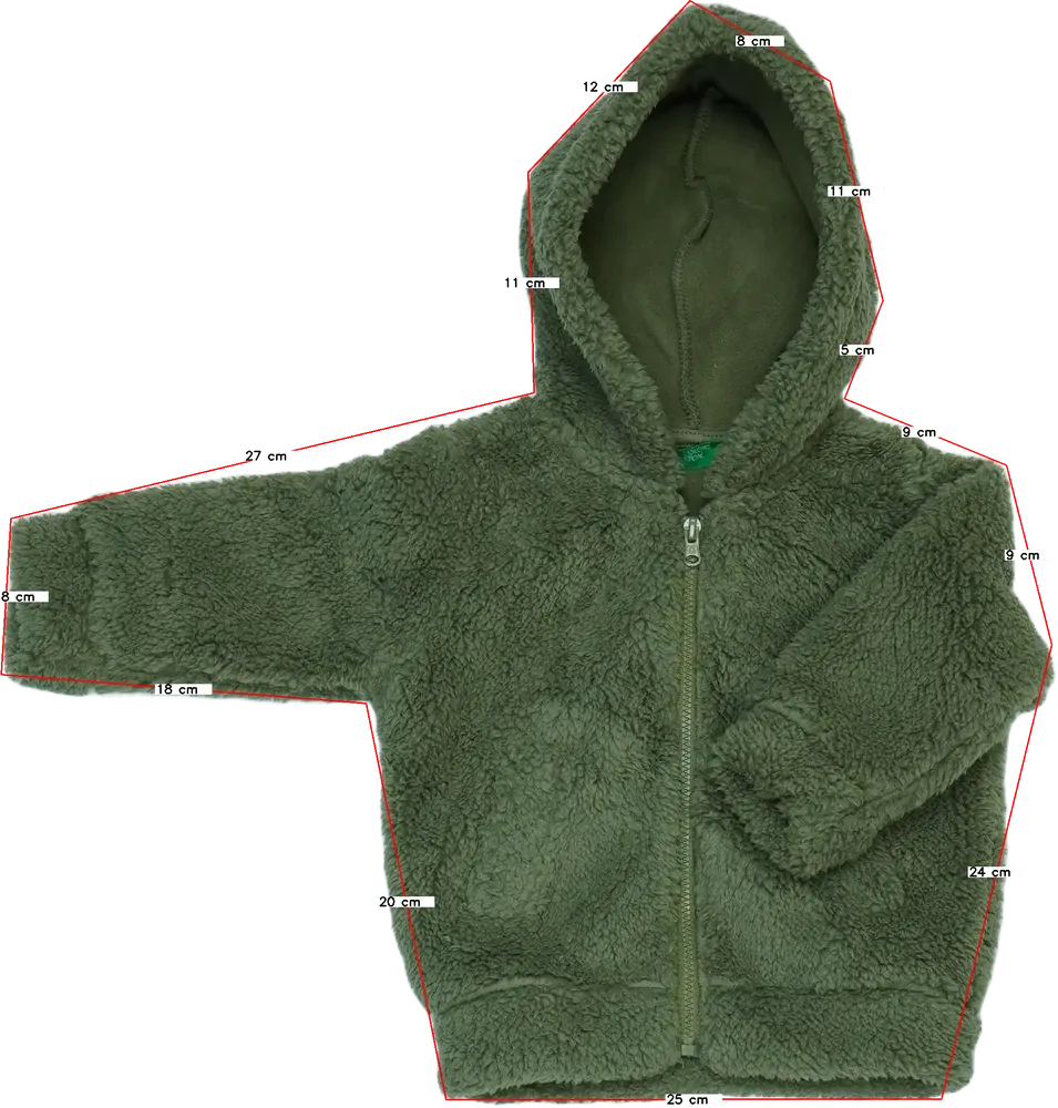 Zöld Benetton Kapucnis pulóver EU 80 / UK 9-12 hónap / US 12 hónap