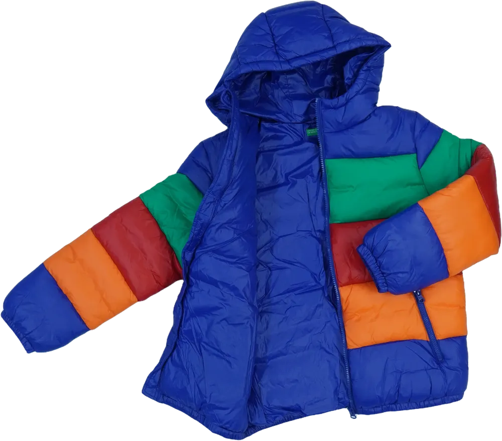 Többszínű Benetton Télikabát EU 158 / UK 13 év / US 14 év/XL